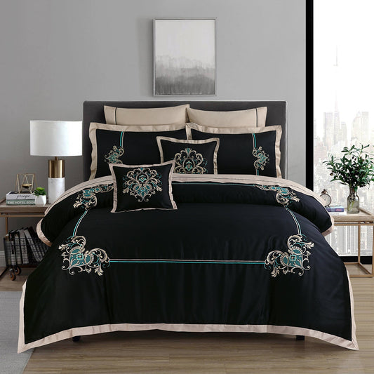 Baroque Embroidered Quilt Cover Set