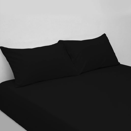Black T400 Fitted Sheet