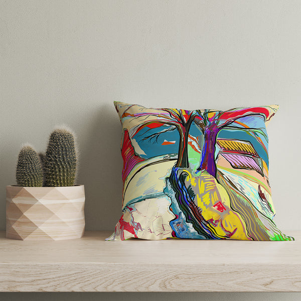 Rural Landscape Printed Cushion