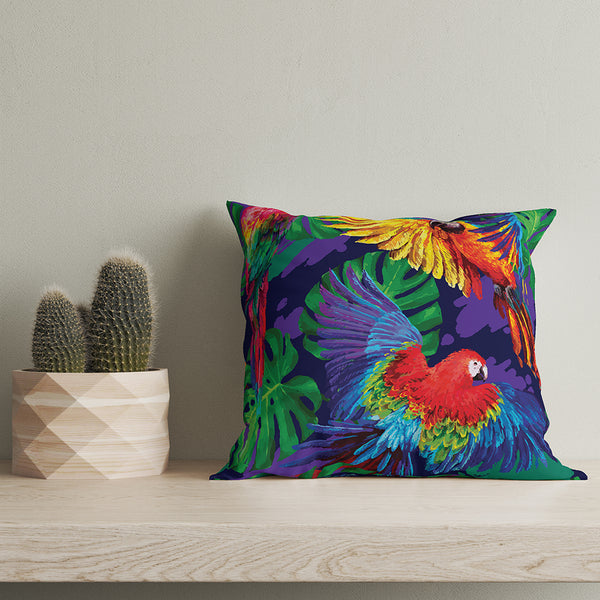 Macaw Printed Cushion