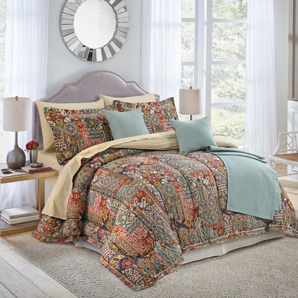 Baratta Stitched Ethnic Comforter Set