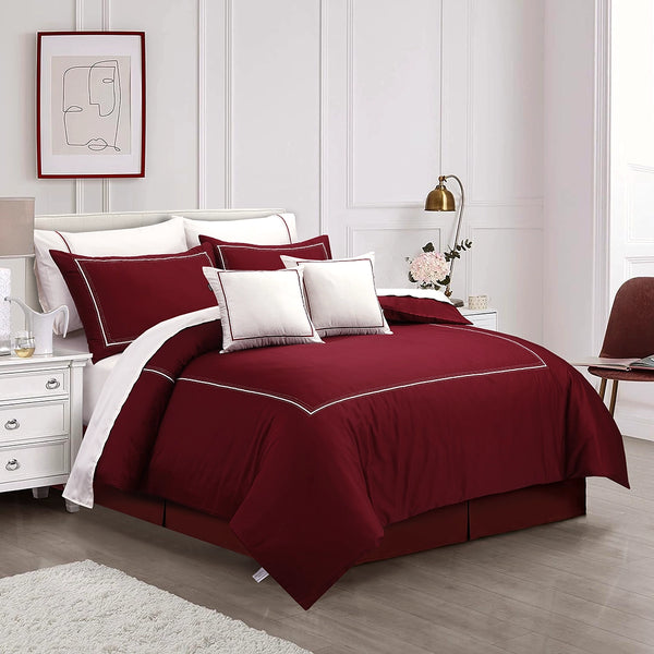 Saddle Stitch Duvet Cover Set