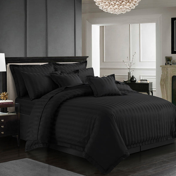 Onyx Black Quilt Cover Set