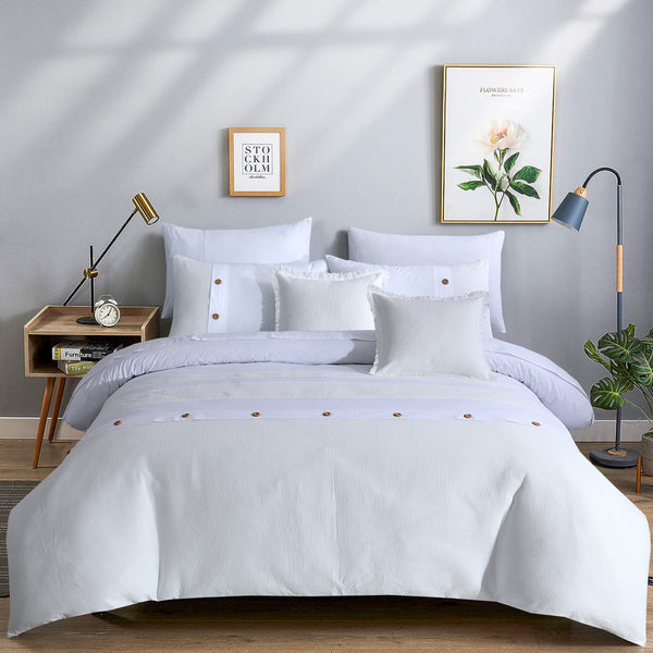Waffle Whispers Quilt Cover Set
