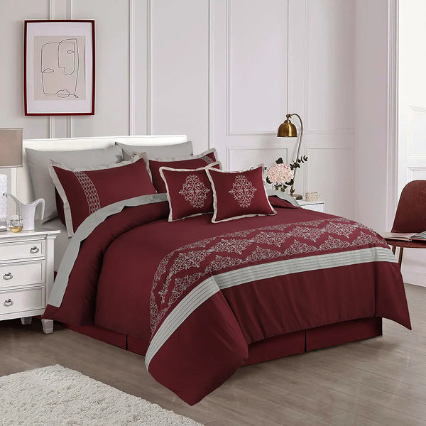 Royal Elegance Embroidered Duvet Cover Set