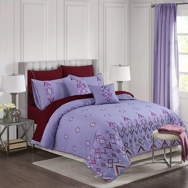 Opulent Grace Embroidered Duvet Cover Set