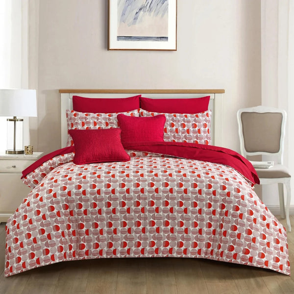 Dotted Printed Duvet Cover Set