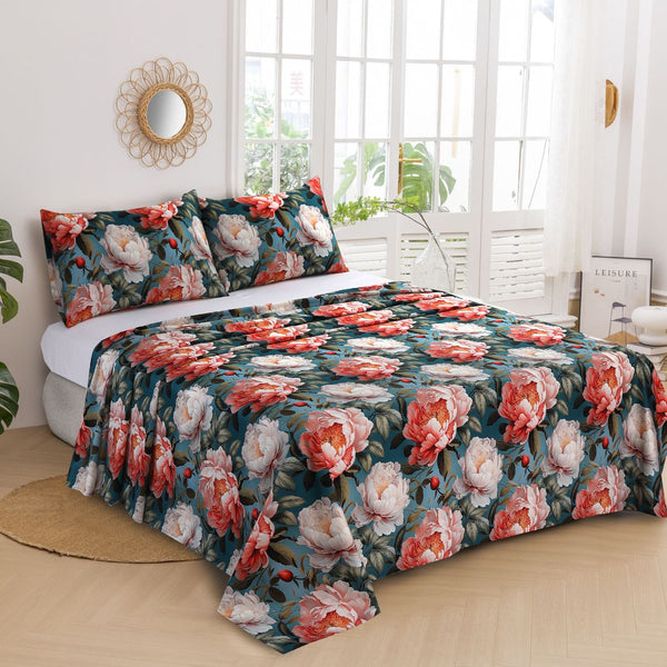 Peony Bliss Digital Printed Sheet Set