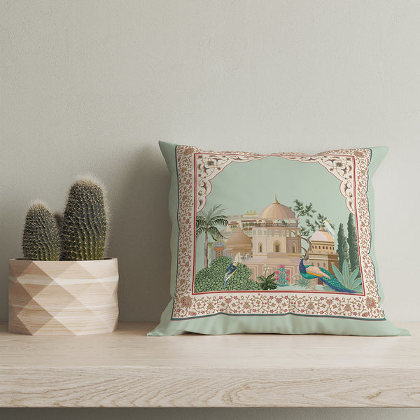 Mughal Majesty Printed Cushion