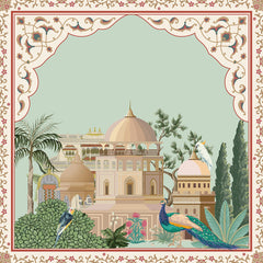 Mughal Majesty Printed Cushion