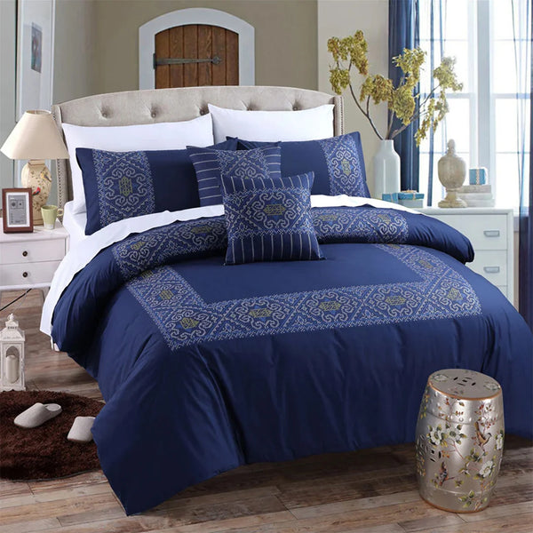 Duke Embroidered Quilt Cover Set