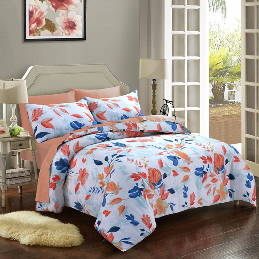 Tulip Printed Duvet Cover Set