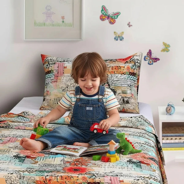 Vintage Wings Digital Printed Sheet Set