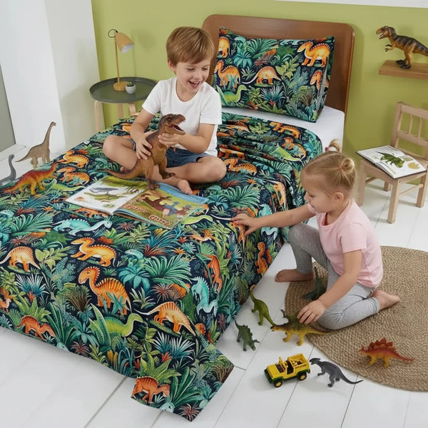 Dino Jungle Printed Sheet Set
