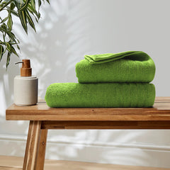 Premium Green Hand & Bath Towels