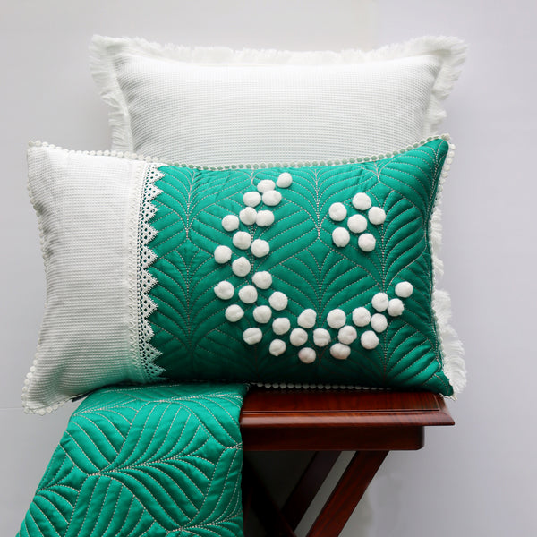 Flag Embellished Cushion