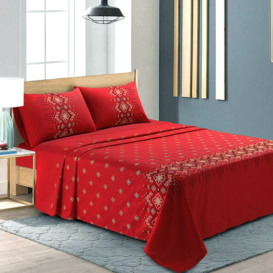 Ruby Embroidered Sheet Set