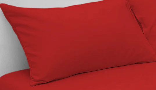 Red T500 Pillow Cover Pair