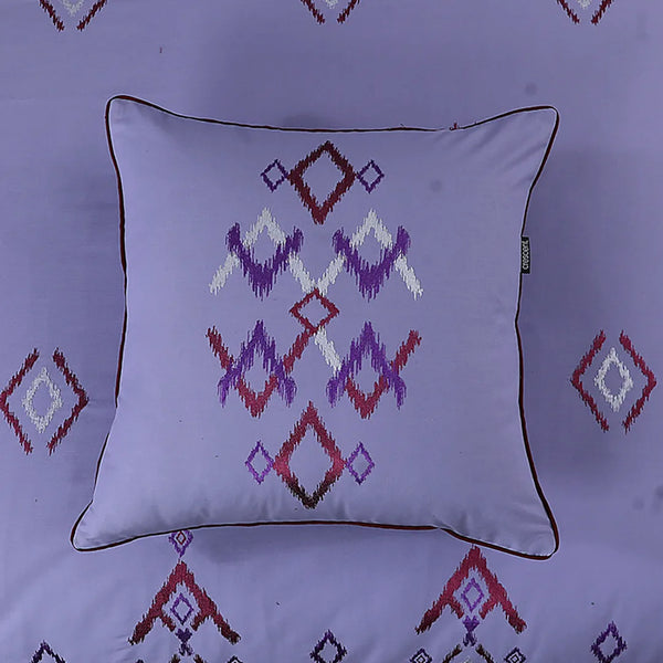Opulent Grace Embroidered Cushion Cover Pair