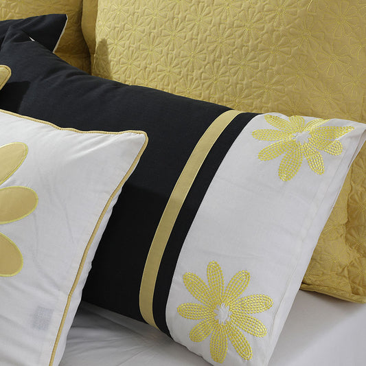 Sunlit Embroidered Quilt Cover Set