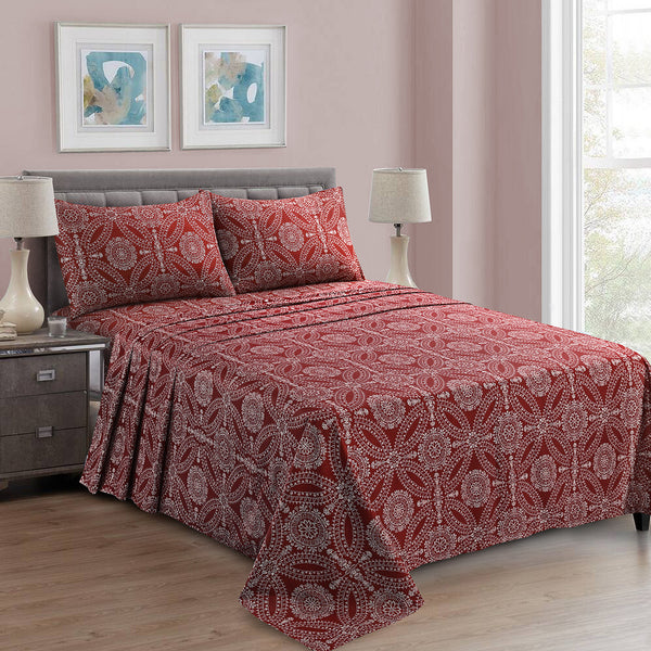 Crimson Printed Sheet Set