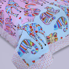 Pastel Zoo Quilt Cover Set