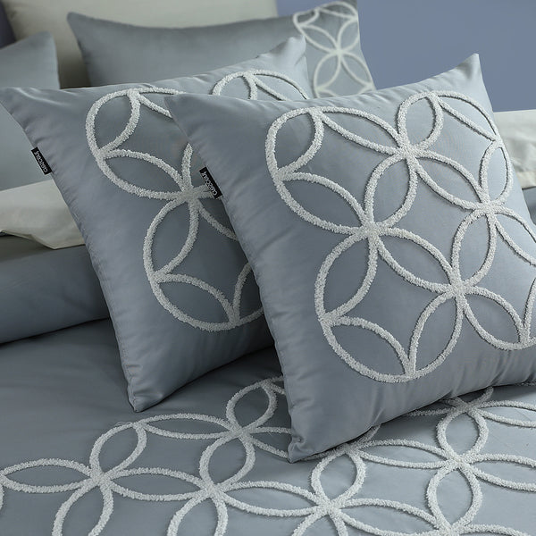 Wispy Grey Cushion Cover Pair