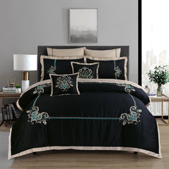 Baroque 6Pcs Embroidered Bedset - Gift Pack