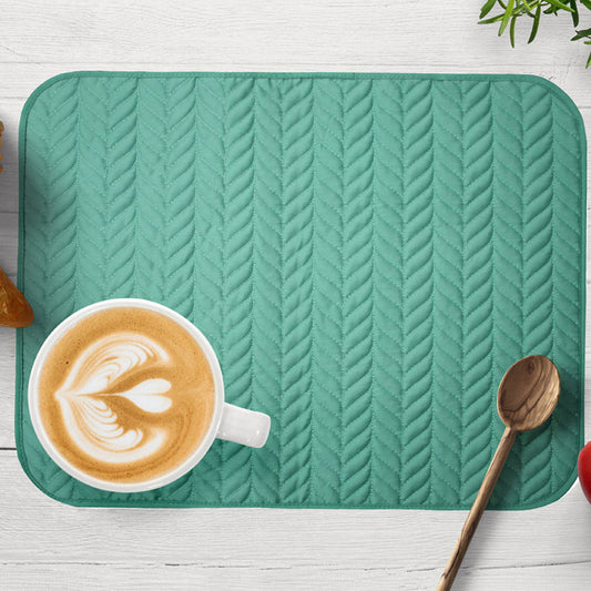 Braided Teal Placemats