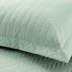 Braided Sea Green Bed Spread Set