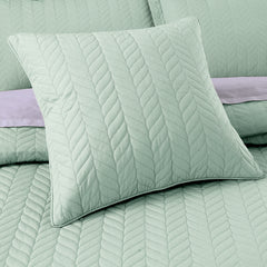 Braided Sea Green Bed Spread Set