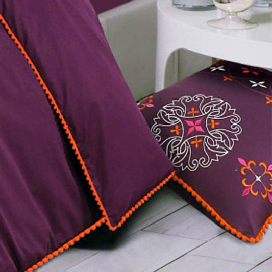 Crossil Embroidered Quilt Cover Set