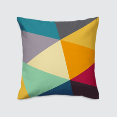 Abstract Geometrical Triangles Cushion