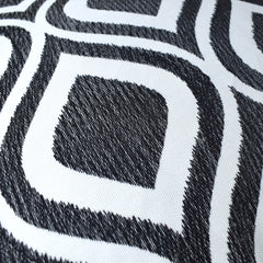 Trellis Black Embroidered Cushion