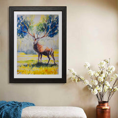 Deer Printed Painting 58x73cm