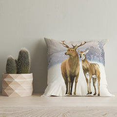 Deer Printed Cushion