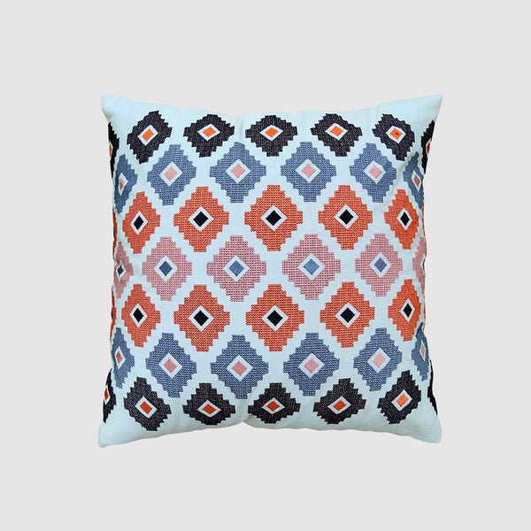 Herringbone Embroidered Cushion