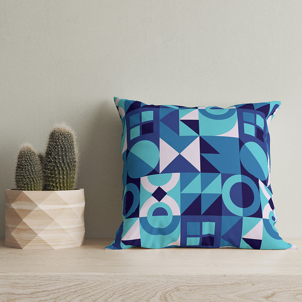 Indigo Printed Cushion