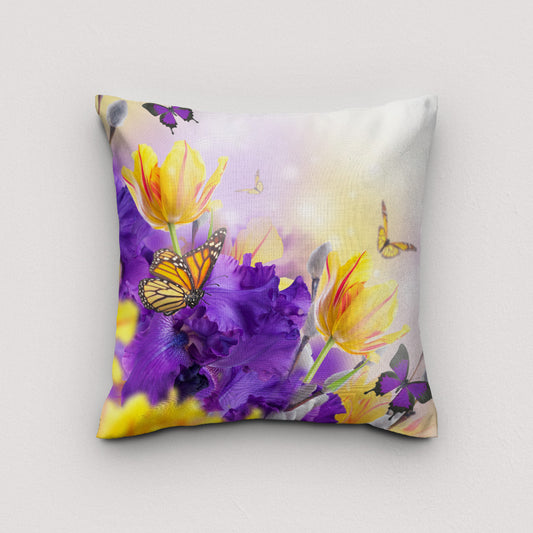 Irises Printed Cushion