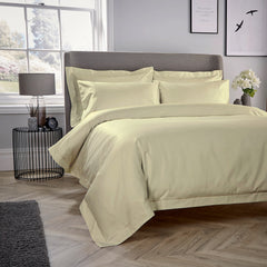 Ivory 100% Cotton Sateen Quilt Cover Set