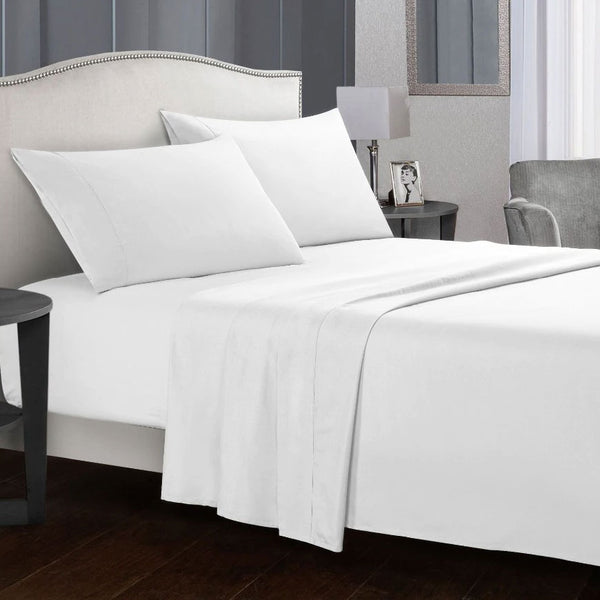 White T-500 Flat Sheet Set