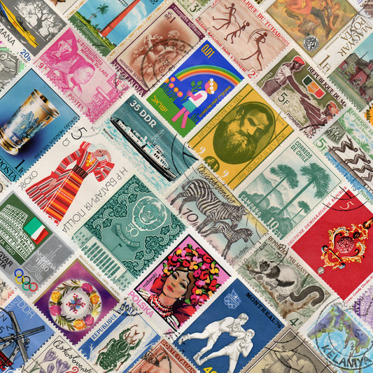 Stamps Printed Cushion