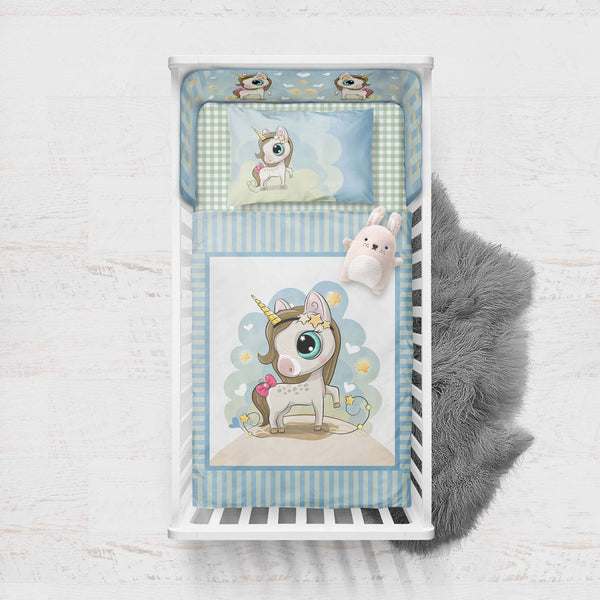 Unicorn Baby Cot Set