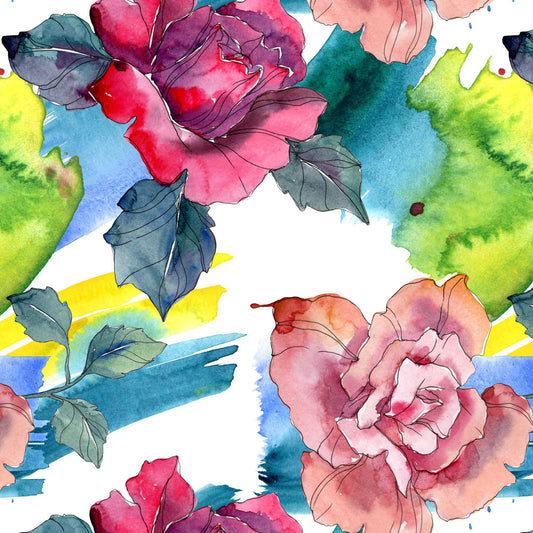 Water Rose Printed Cushion
