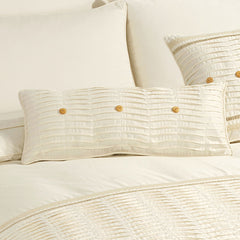 Ivory Pintucks Dec Pillow