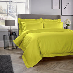 Yellow 100% Cotton Quilt Cover Set